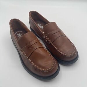 Florsheim Croquet Jr. Moc Toe Penny Loafer{Saddle Tan} size 3M